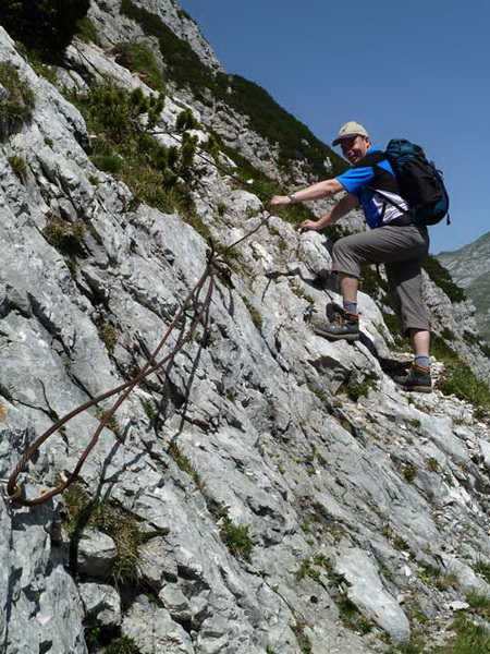 Ferrata Brendlsteig alla Mittlere Ödkarspitze